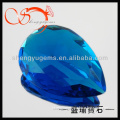 30x42mm hand cut blue large glass gem(GLPS-30x42KB306)